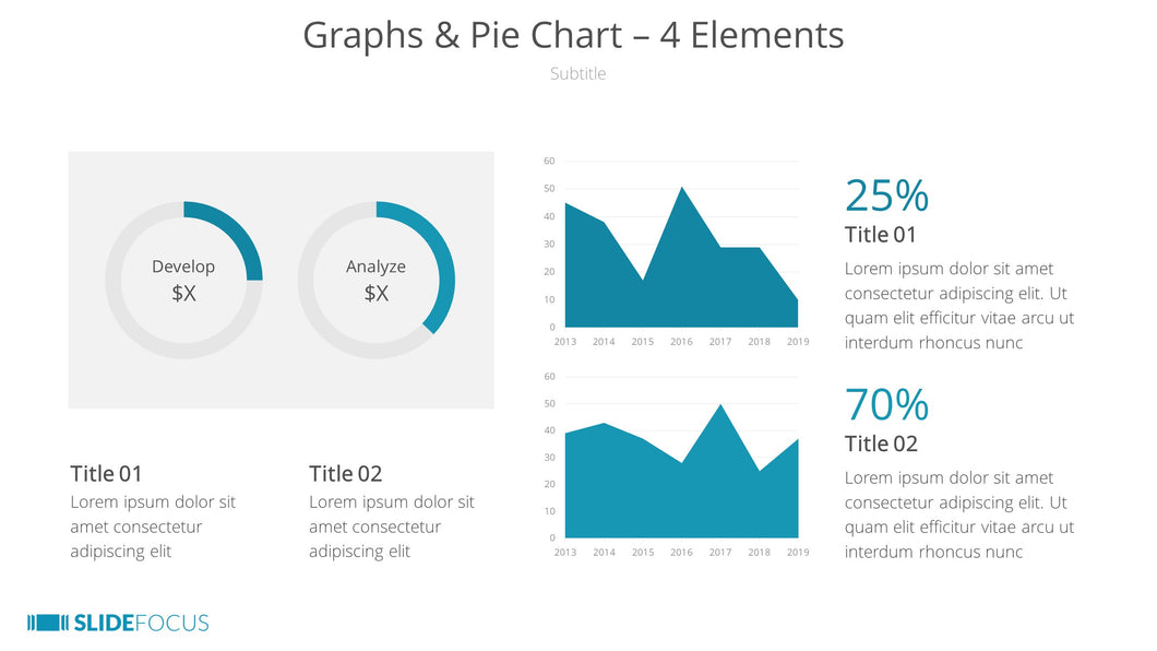Graphs Pie Chart 4 Elements