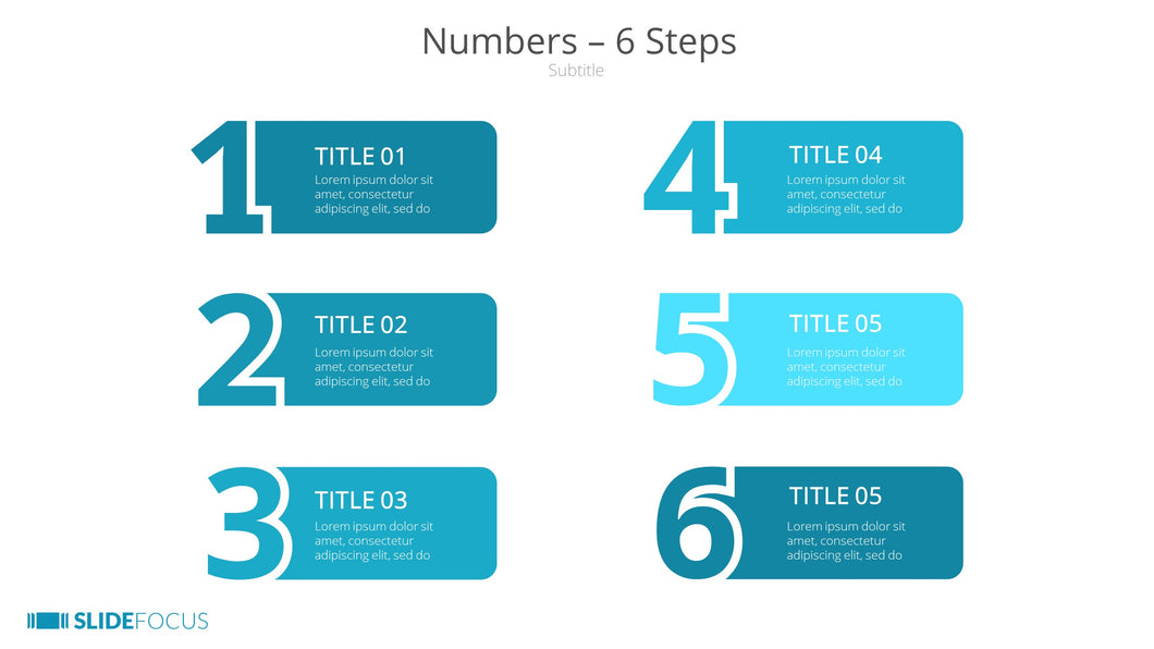 Numbers 6 Steps