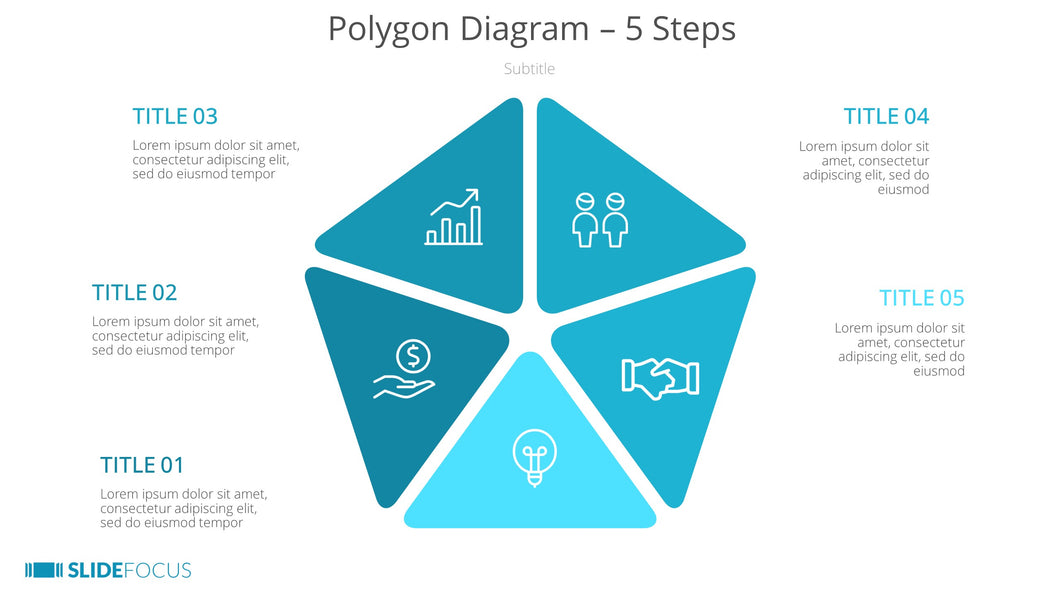 Polygon Diagram 5 Steps