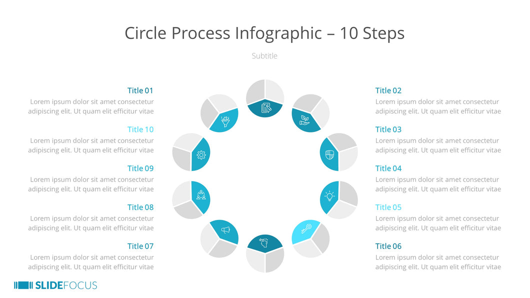 Circle Process Infographic 10 Steps