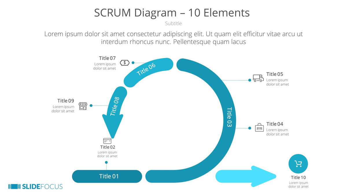 SCRUM Diagram 10 Elements – Slidefocus: Presentation Made Simple