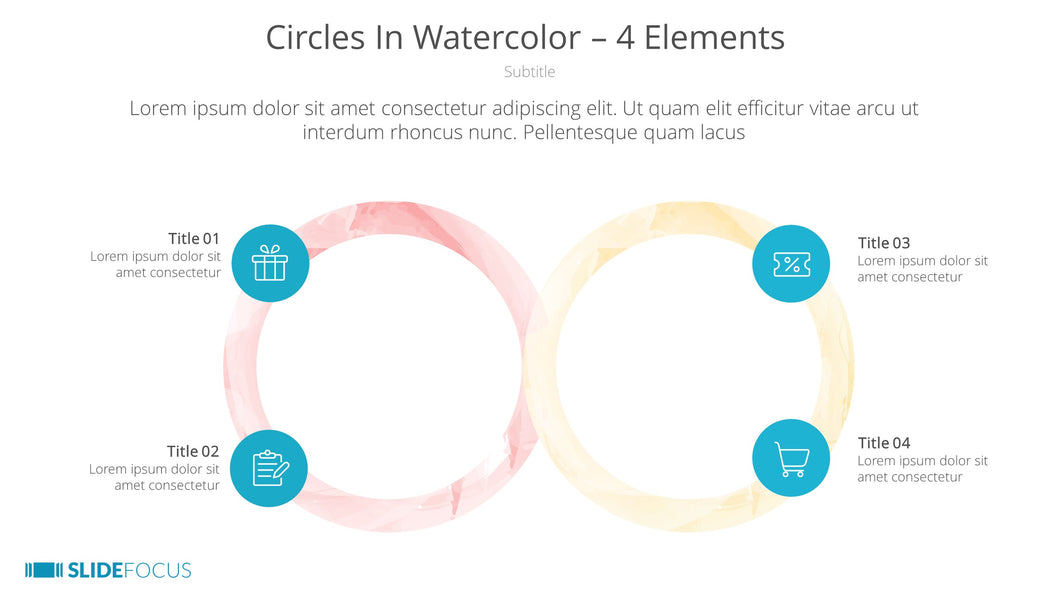 Circles In Watercolor 4 Elements