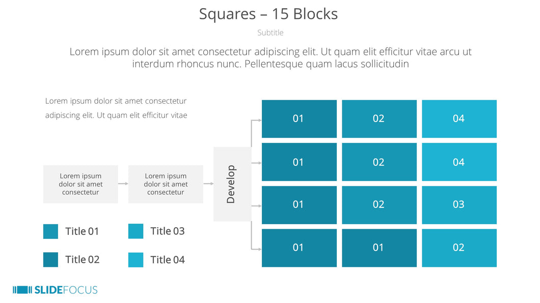 Squares 15 Blocks