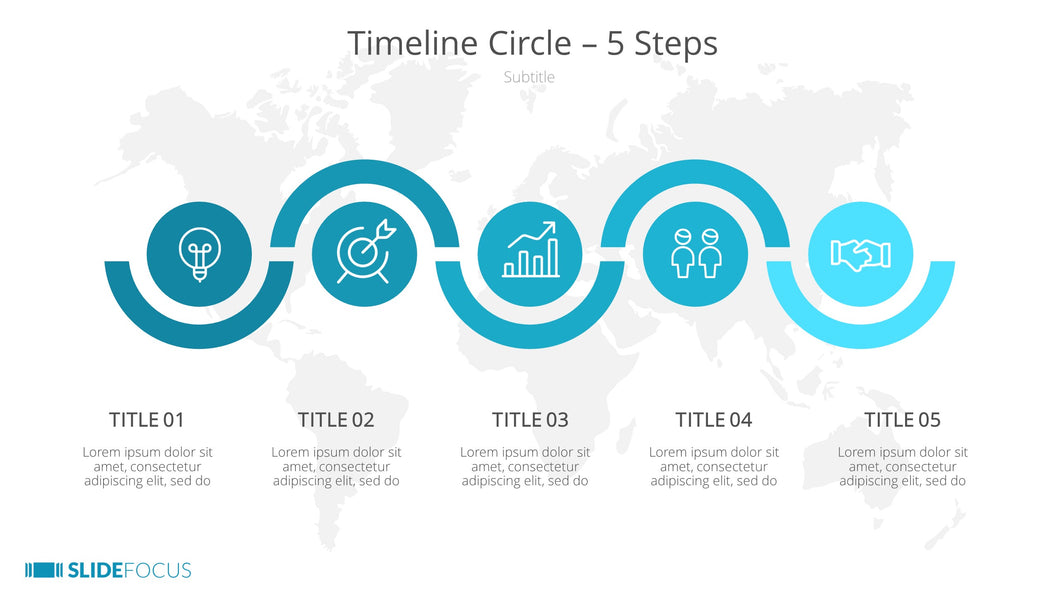 Timeline Circle 5 Steps