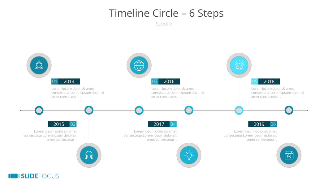 Timeline Circle 6 Steps