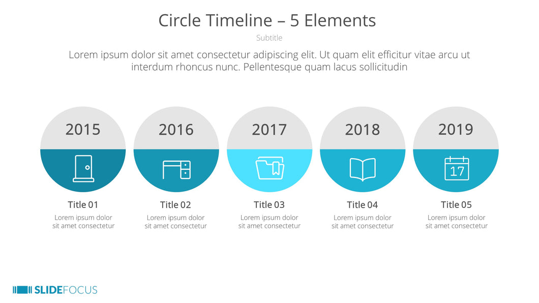 Circle Timeline 5 Elements