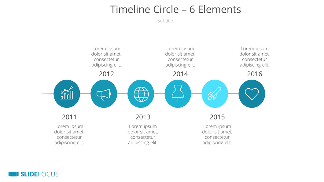 Timeline Circle 6 Elements