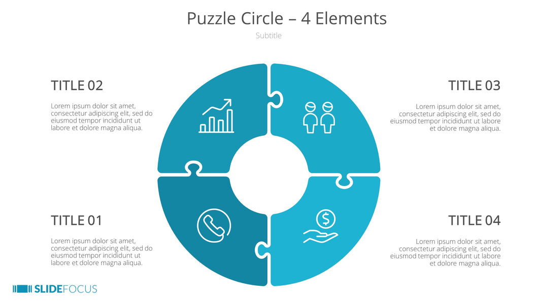 Puzzle Circle 4 Elements