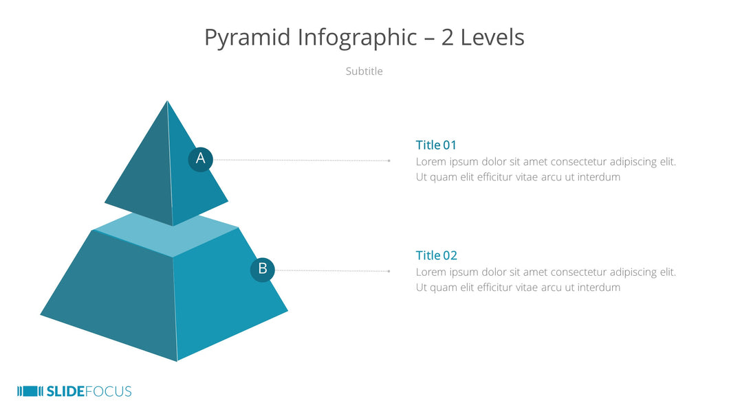 Pyramid Infographic 2 Levels
