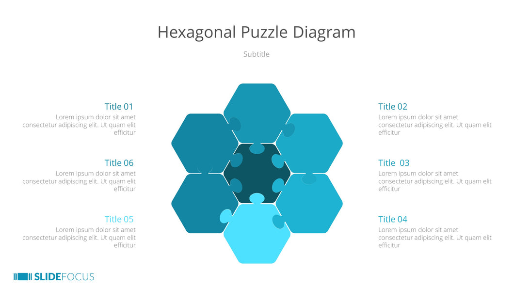 Hexagonal Puzzle Diagram