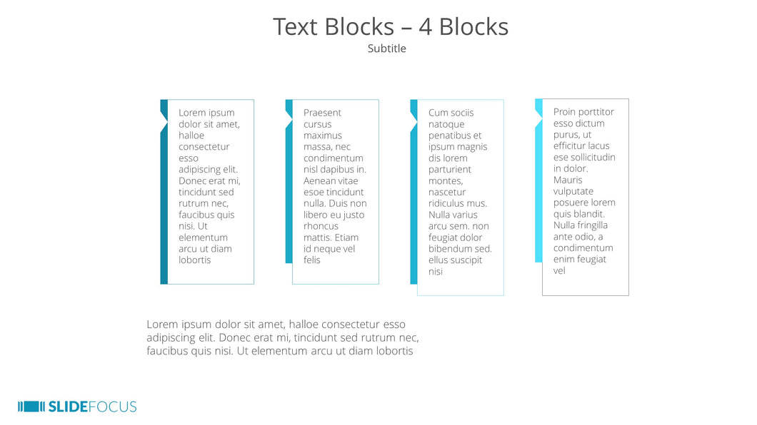Text Blocks 4 Blocks