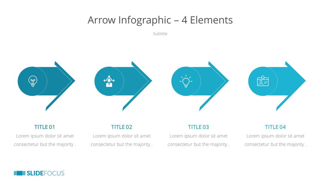 Arrow Infographic 4 Elements