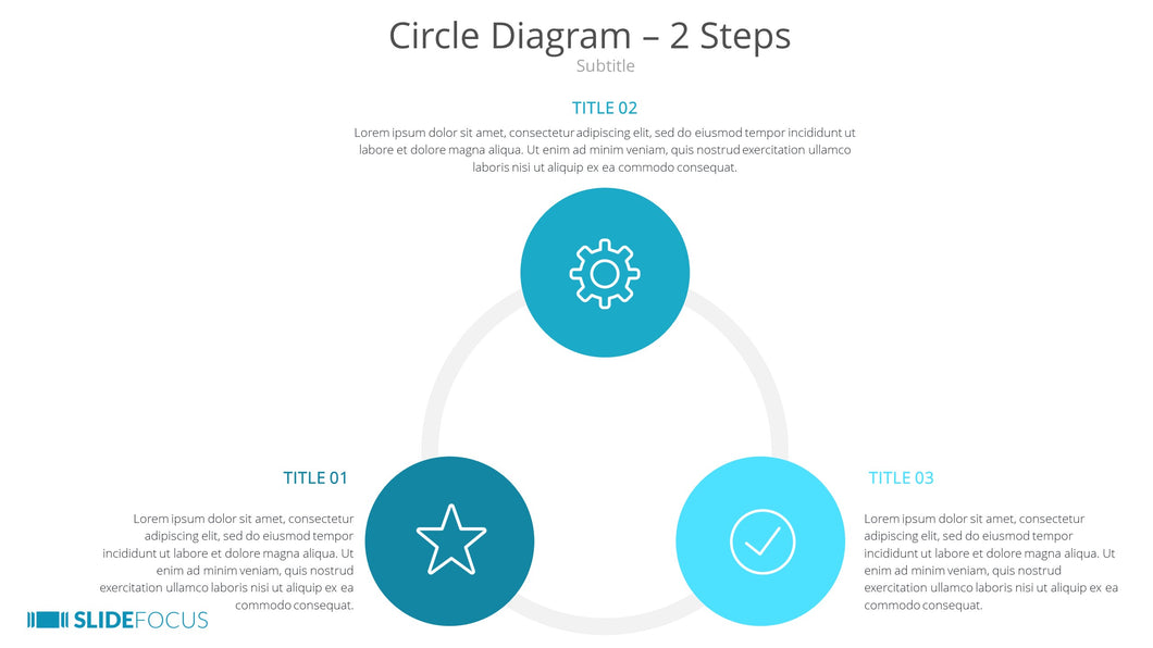 Circle Diagram 2 Steps