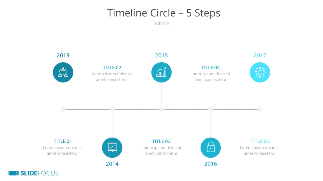 Timeline Circle 5 Steps