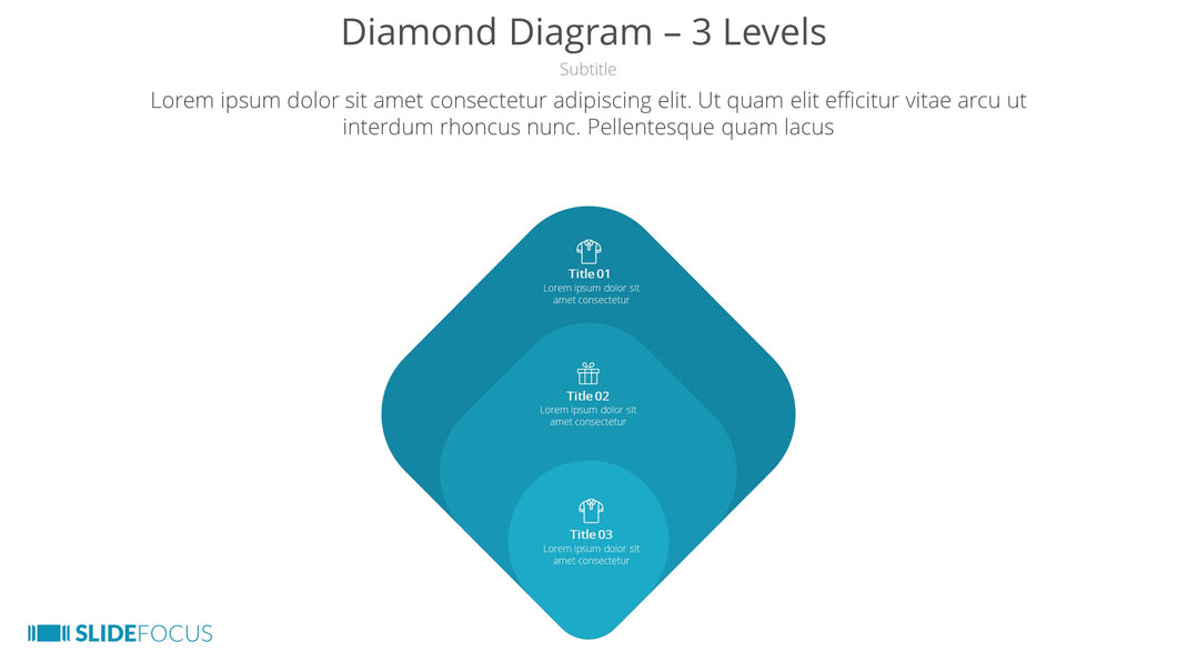 Diamond Diagram 3 Levels
