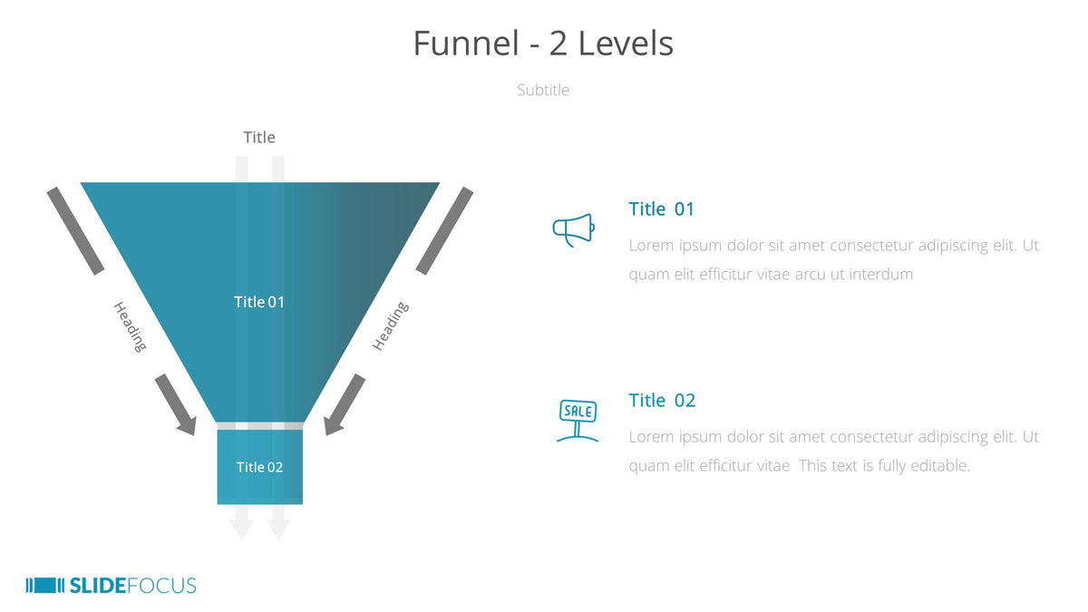 Funnel 2 Levels Slidefocus Presentation Made Simple 2887