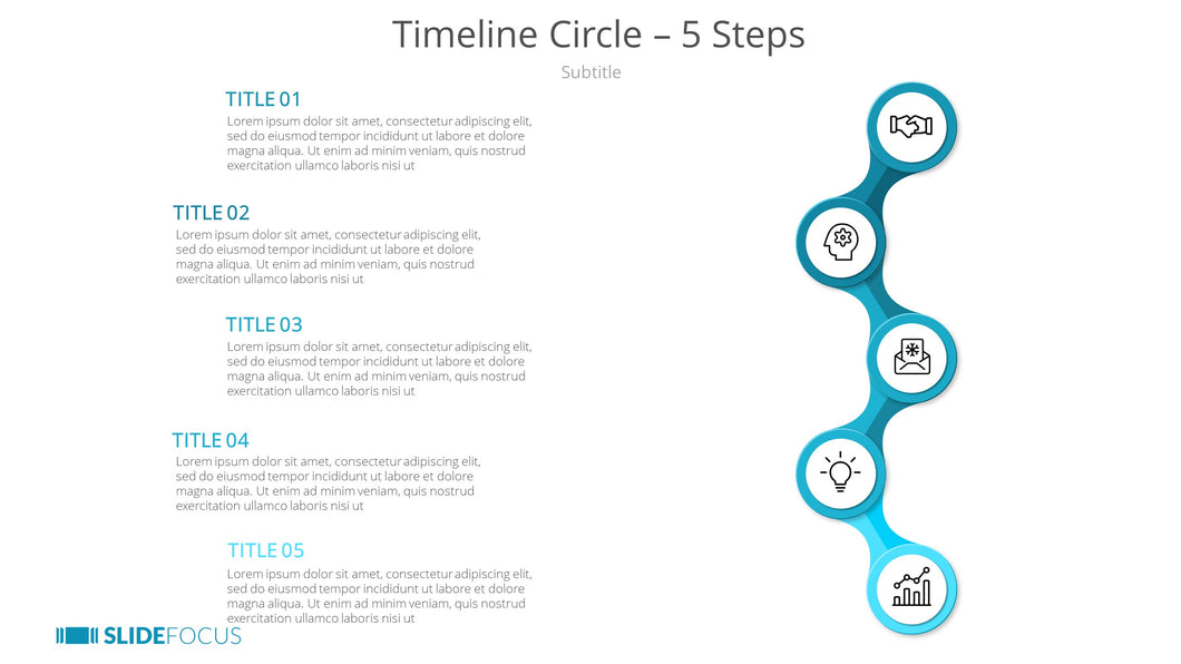 Timeline Circle 5 Steps