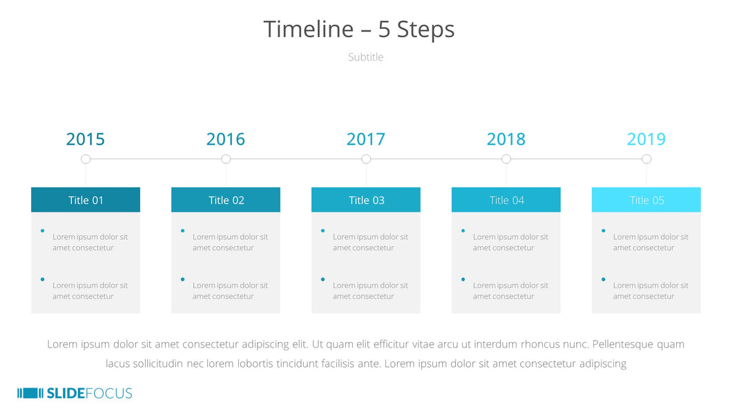 Timeline 5 Steps