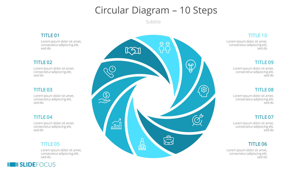 Circular Diagram 10 Steps