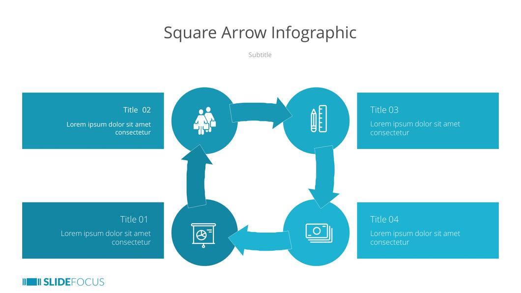 Square Arrow Infographic