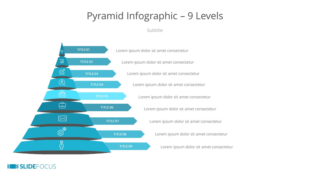 Pyramid Infographic 9 Levels