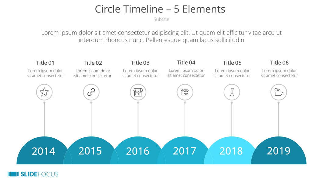 Circle Timeline 5 Elements