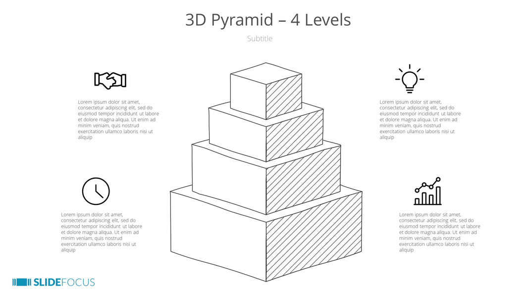 3D Pyramid 4 Levels