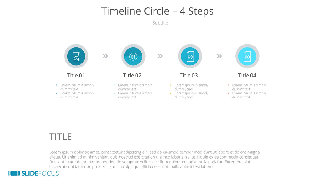 Timeline Circle 4 Steps