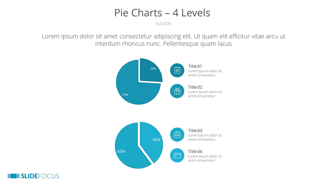 Pie Charts 4 Levels