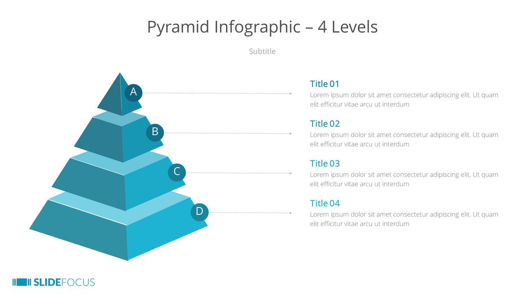 Pyramid Infographic 4 Levels