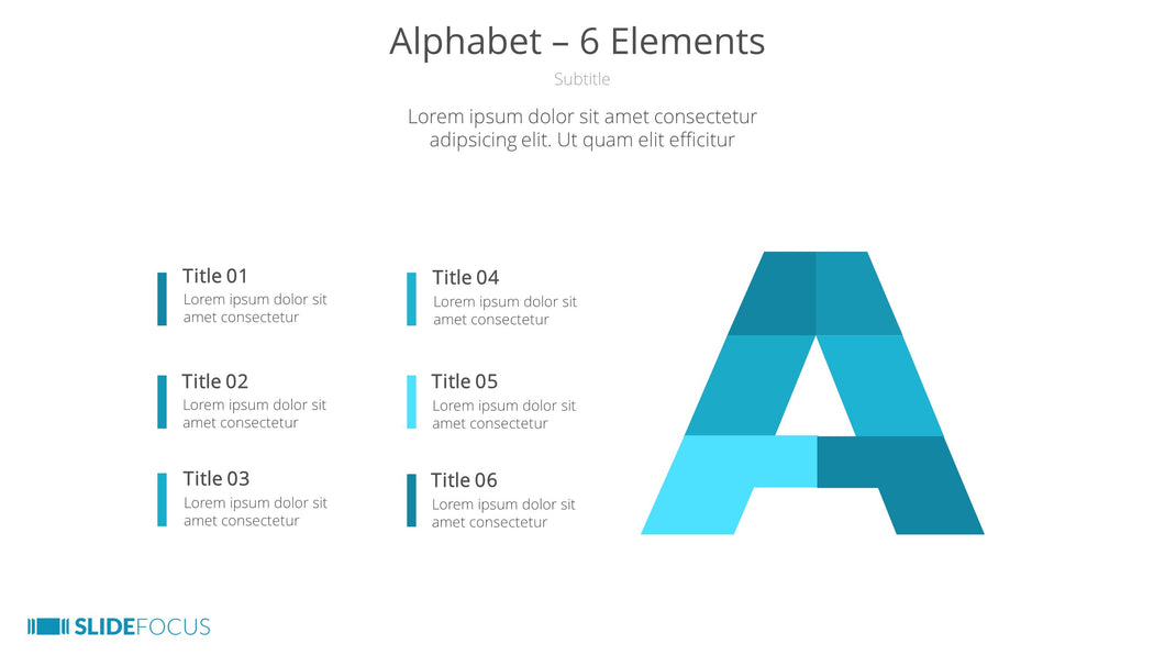 Alphabet 6 Elements
