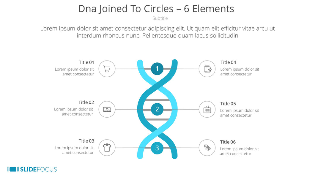 Dna Joined To Circles 6 Elements