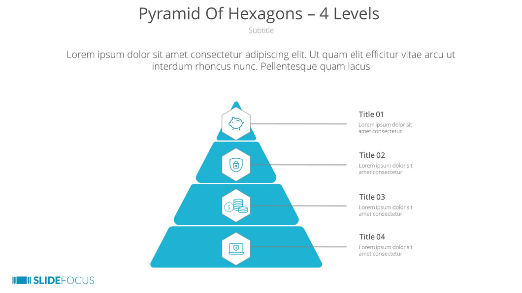 Pyramid Of Hexagons 4 Levels