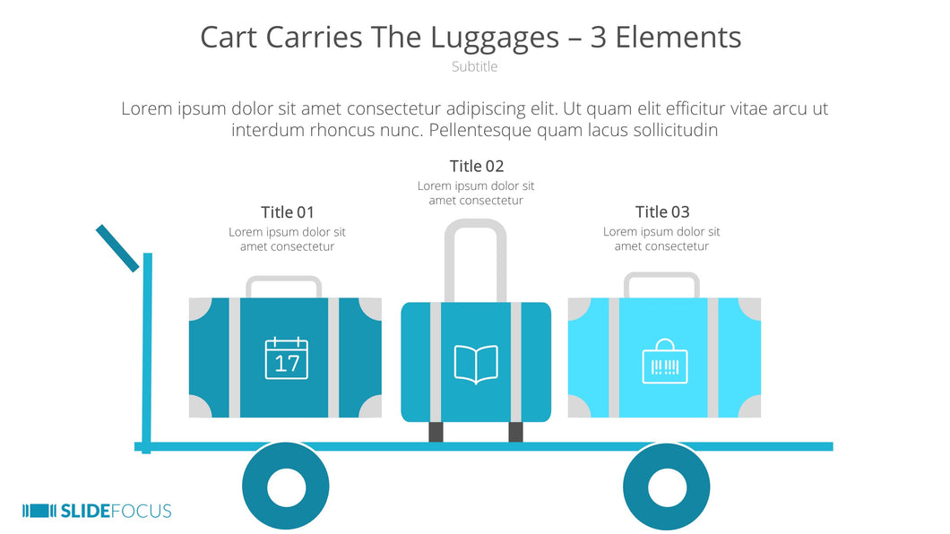 Cart Carries The Luggages 3 Elements