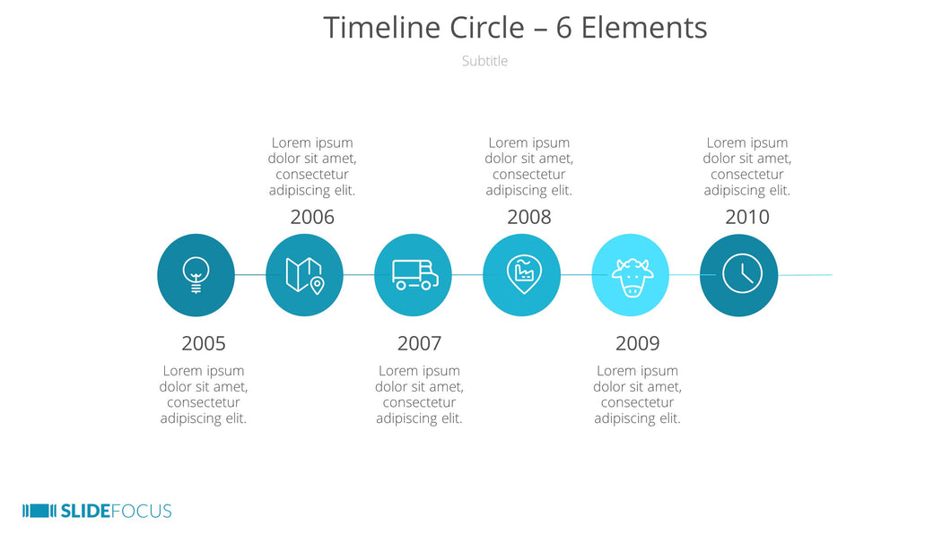 Timeline Circle 6 Elements