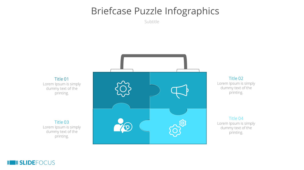Briefcase Puzzle Infographics