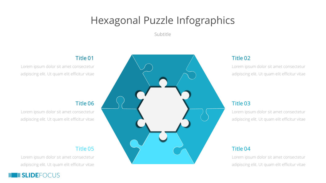 Hexagonal Puzzle Infographics