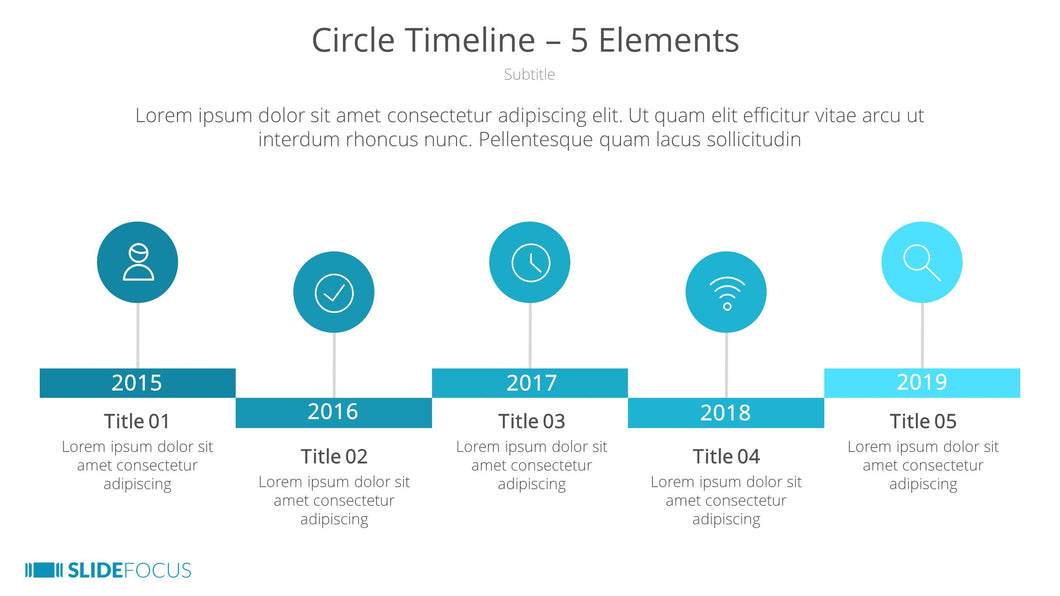 Circle Timeline 5 Elements