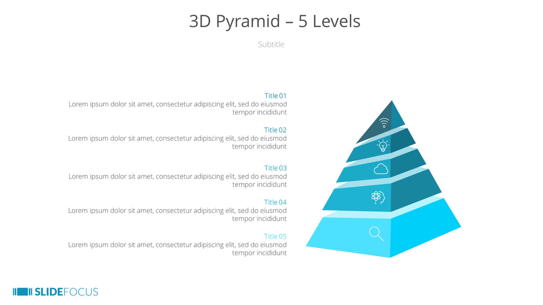 3D Pyramid 5 Levels