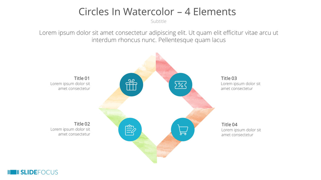 Circles In Watercolor 4 Elements