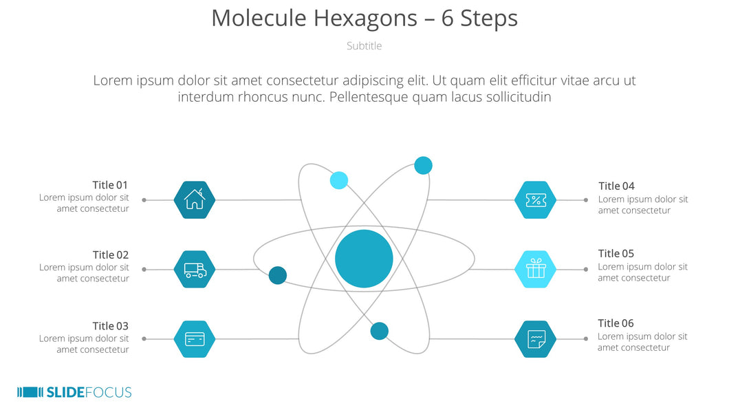 Molecule Hexagons 6 Steps