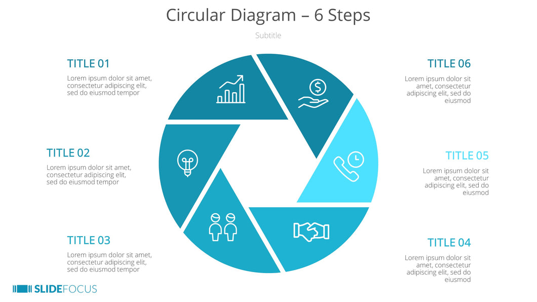 Circular Diagram 6 Steps