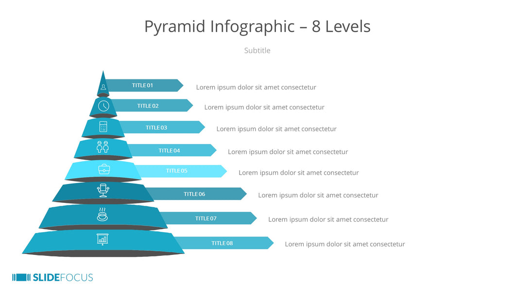 Pyramid Infographic 8 Levels