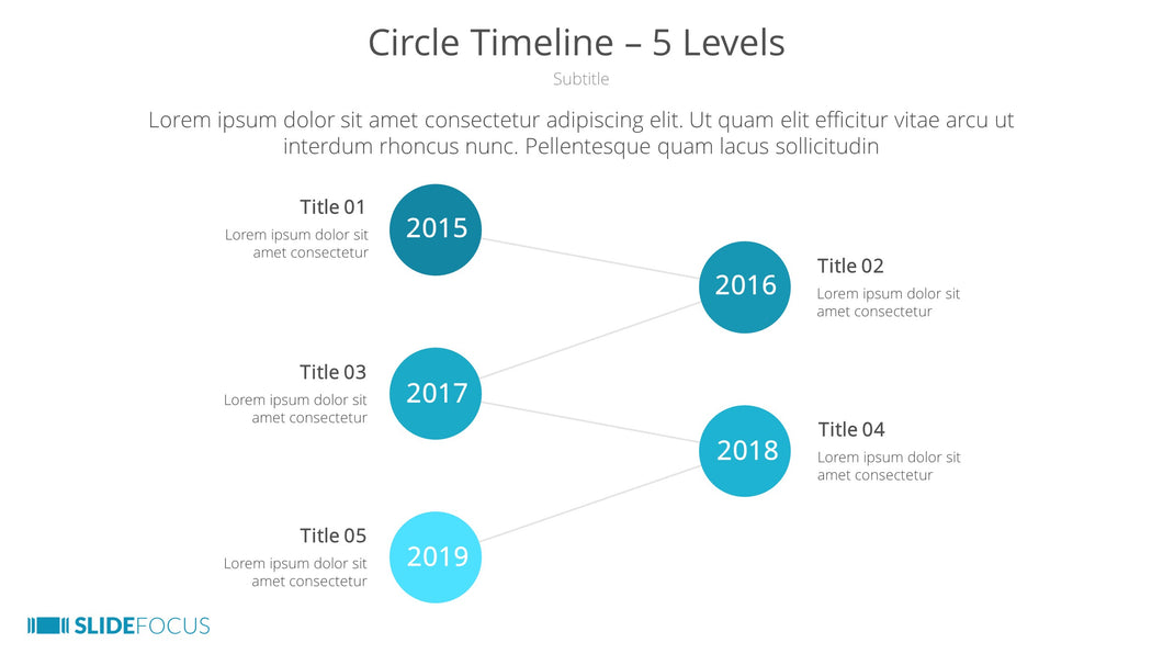 Circle Timeline 5 Levels