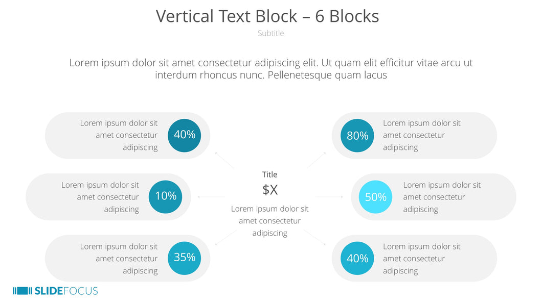 Vertical Text Block 6 Blocks