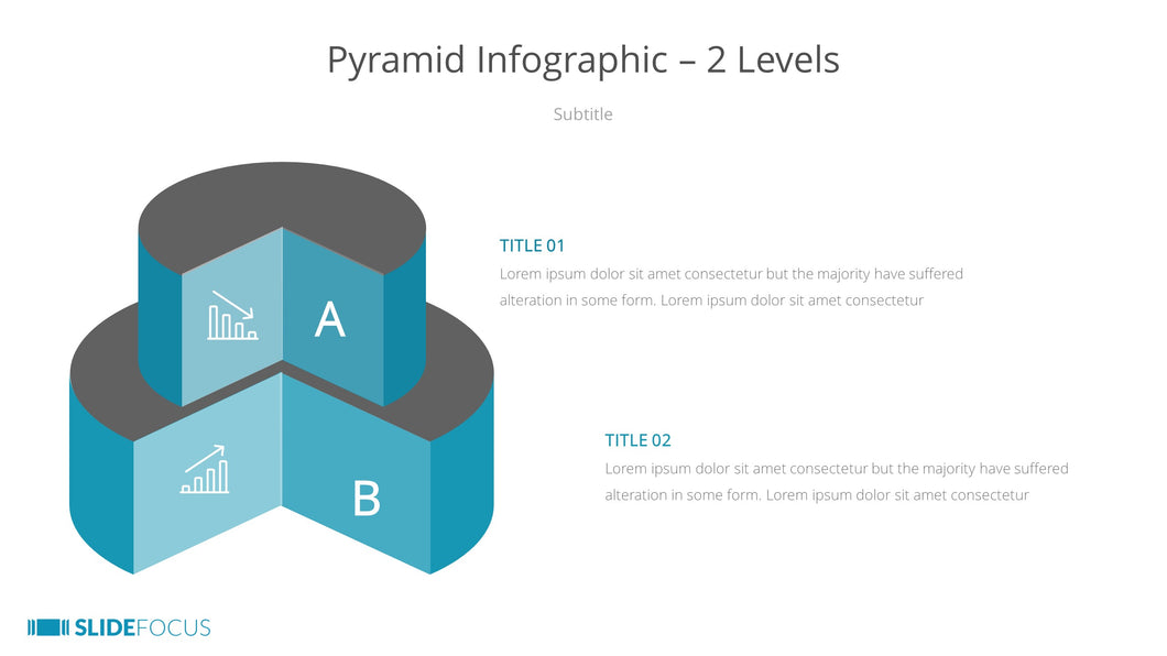 Pyramid Infographic 2 Levels