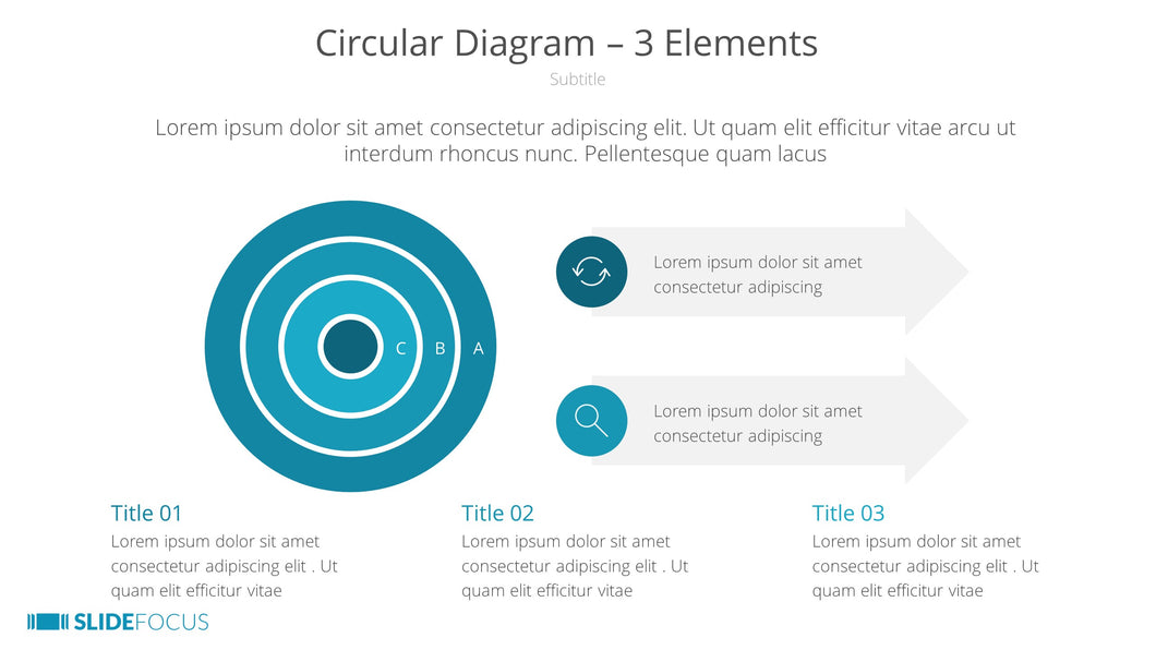 Circular Diagram 3 Elements