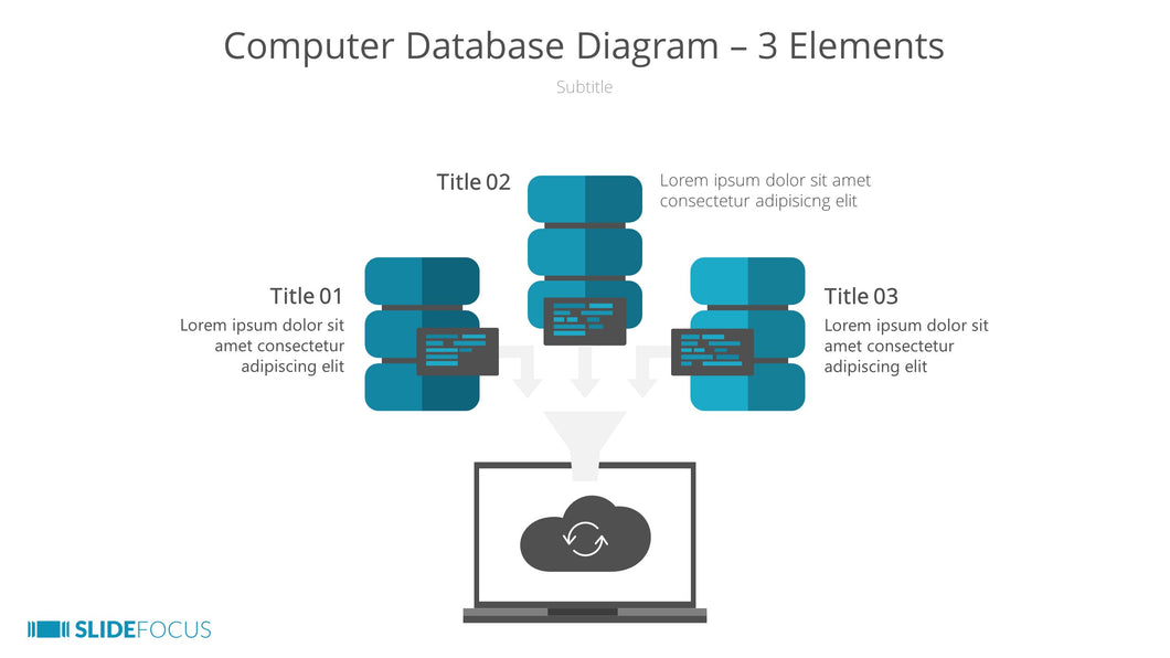 Computer Database Diagram 3 Elements