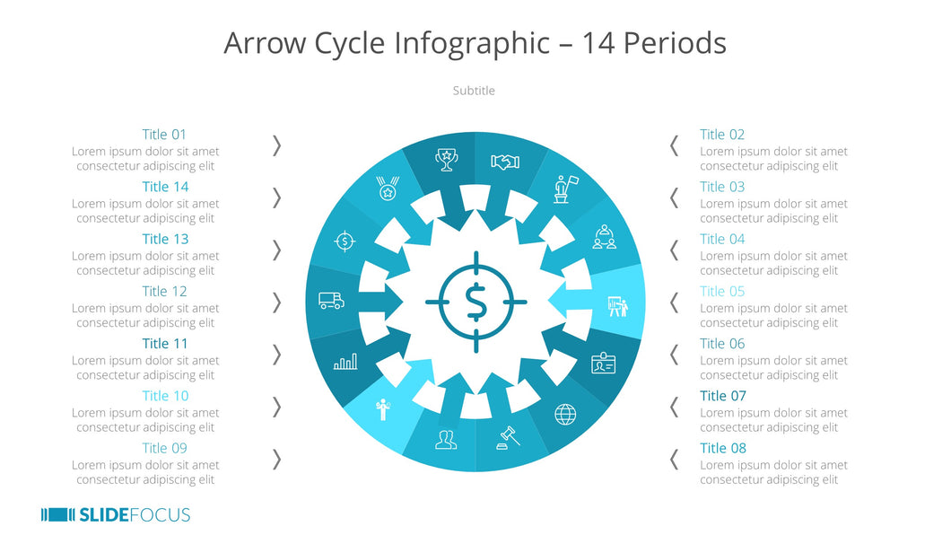 Arrow Cycle Infographic 14 Periods