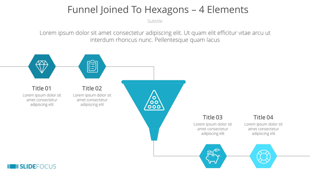 Funnel Joined To Hexagons 4 Elements